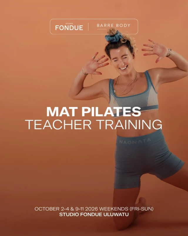 💥 Mat Pilates Teacher Training | October 2-4 & October 9-11 💥Ready to turn your love of movement into something life changing?@barrebody are bringing their Mat Teacher Training to Studio Fondue again this October.▪In-Person Dates: October 2-4, October 9-11
▪Location: @studio.fondue
▪Globally recognised certificationFacilitated by our very own @barrebody trainer, and head teacher, @the.movement.sanctuary.This is your chance to learn from the best and become the teacher you’re meant to be.Limited spots remaining, link in bio to register, before this one sells out!#barrebodyteachertraining #pilatestraining #matpilatesteachertraining