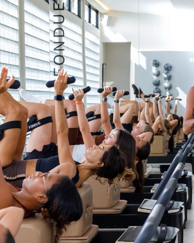 All our teachers are trained under The Fondue Method. Every class, every teacher, every style meets the same bar, so you leave feeling strong and empowered. That’s the standard, every single day 🖤